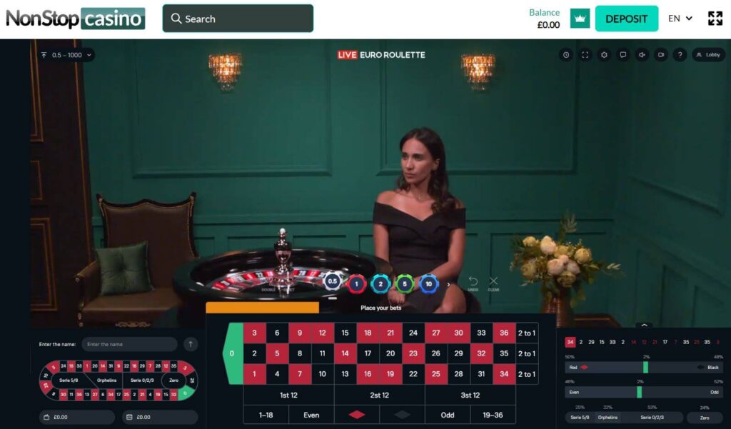 Non Stop Live Casino 