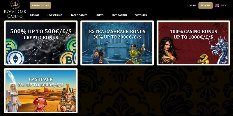 Royal Oak Casino Bonuses & Promotions