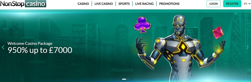 Nonstop Casino welcome bonus