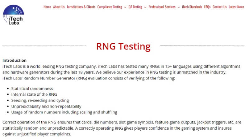 RNG Testing