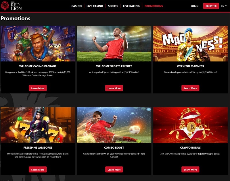  the-red-lion-casino-promotions